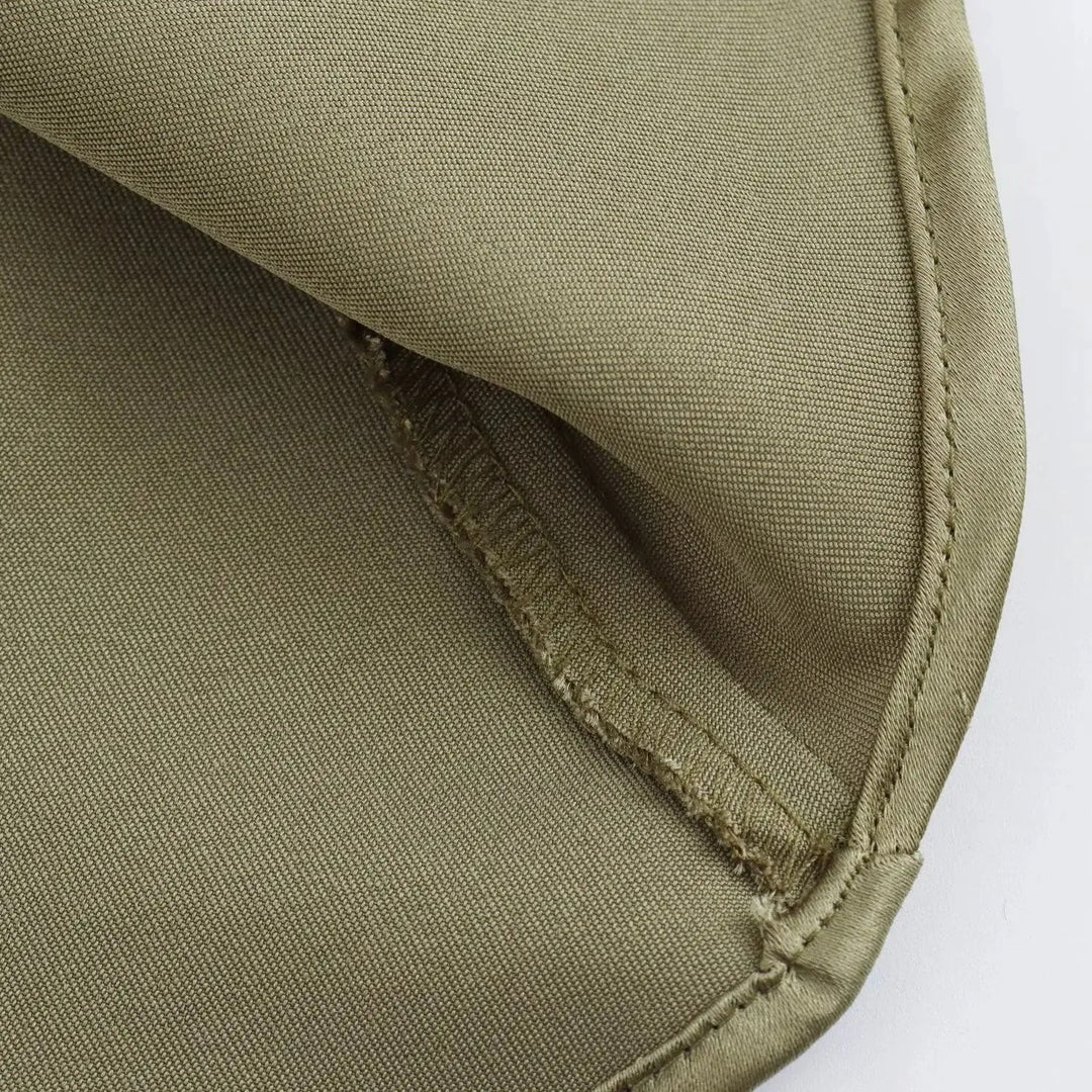 Robe mi-longue en satin pour femme