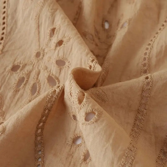 Gilet ajouré brodé pour femme