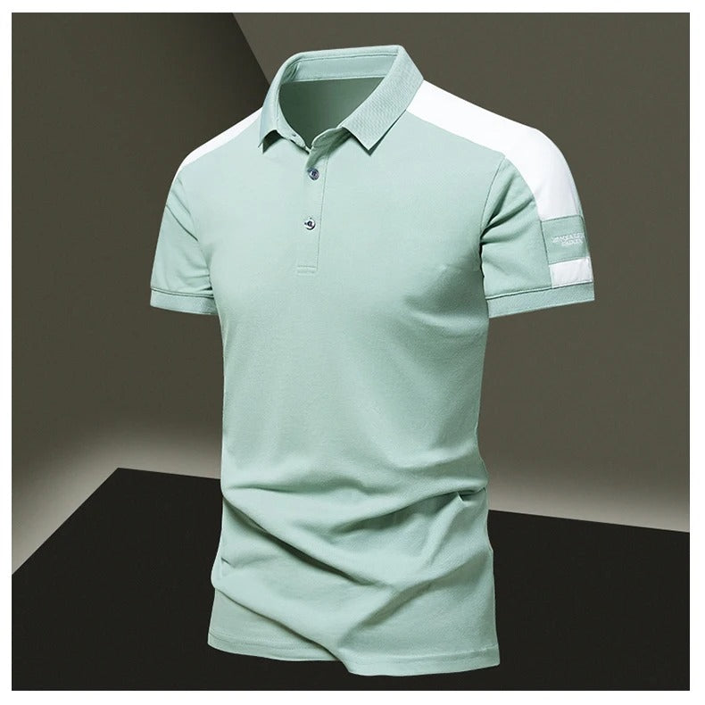 Polo décontracté à manches courtes pour homme
