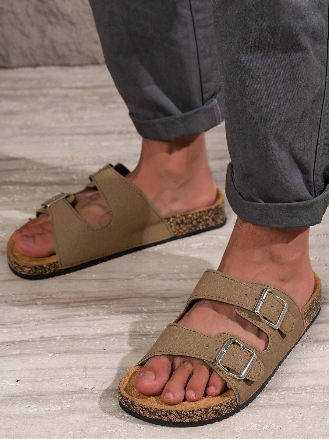 Chaussons d'intérieur imperméables pour hommes