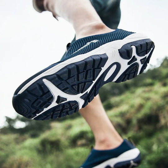Baskets slip-on en mesh pour homme