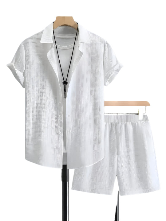 Ensemble deux pièces en jacquard pour homme