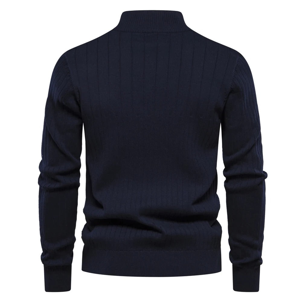 Pull en maille à col montant pour hommes