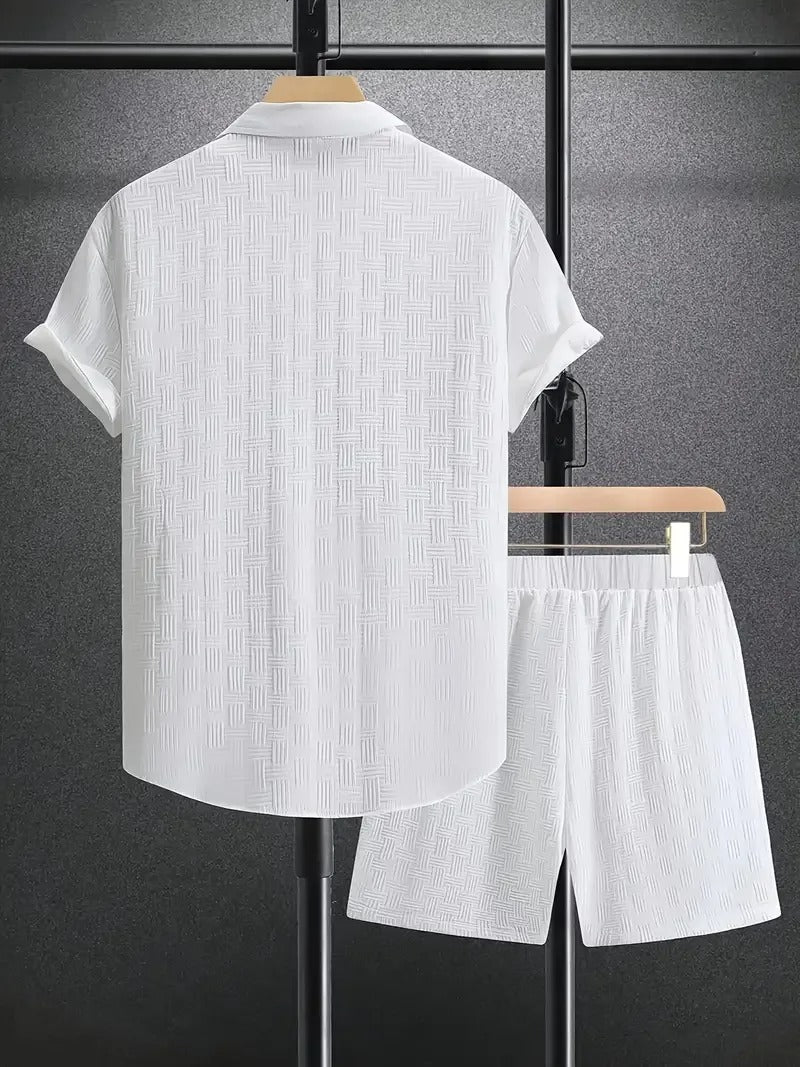 Ensemble deux pièces en jacquard pour homme