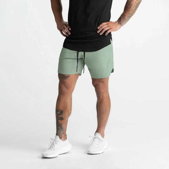Short de sport en tissu rapide séchage pour homme