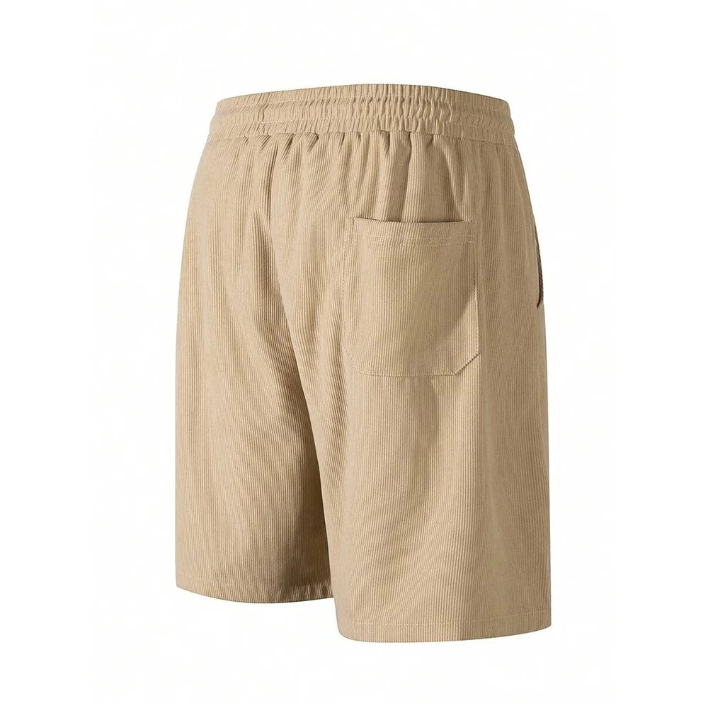 Short décontracté en velours côtelé pour homme