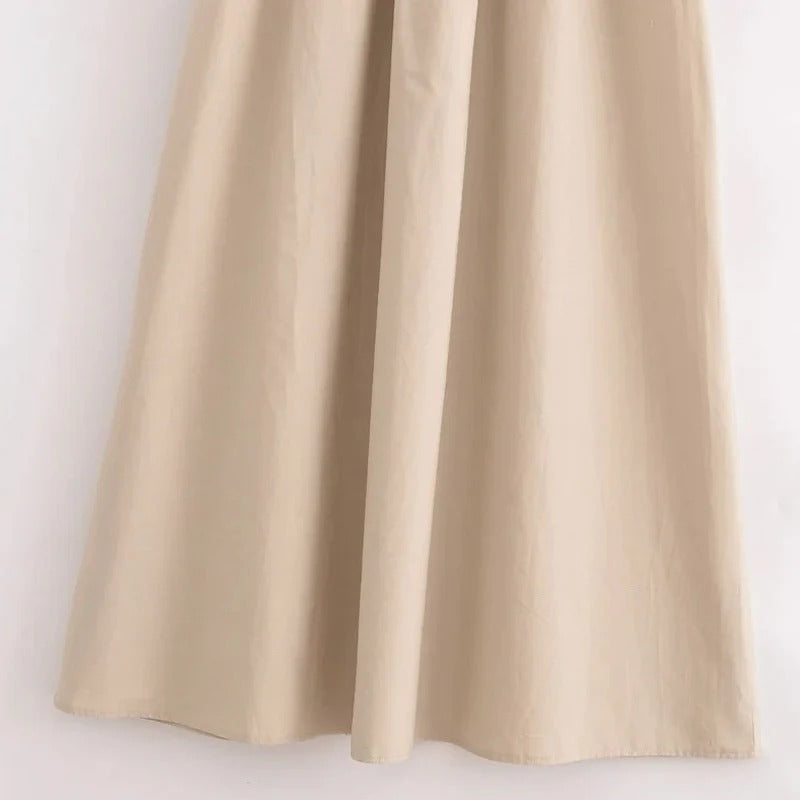 Robe longue élégante sans manches pour femme