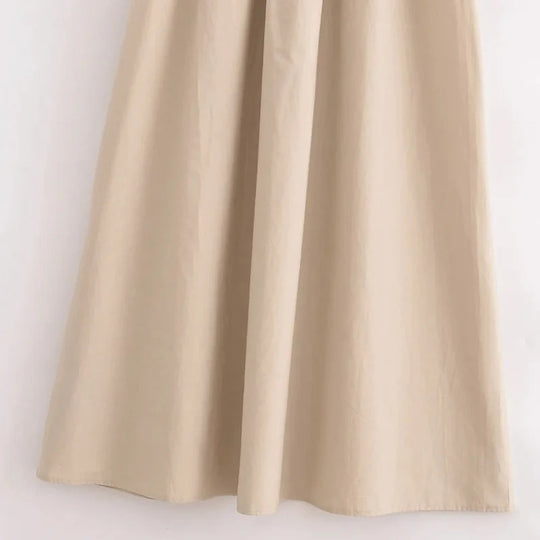 Robe longue élégante sans manches pour femme