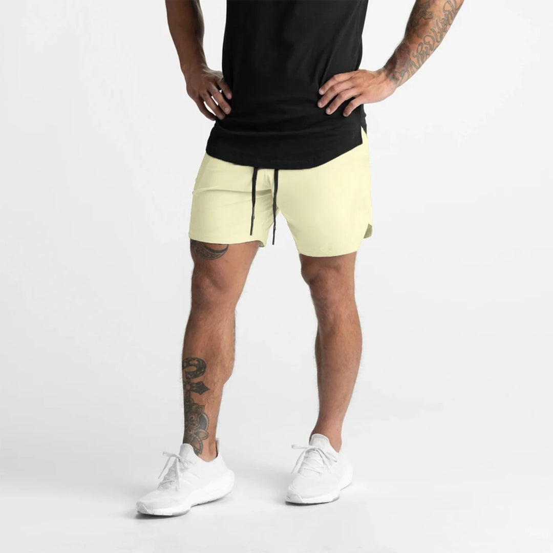 Short de sport en tissu rapide séchage pour homme
