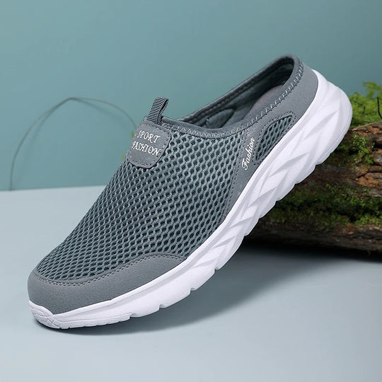 Chaussons demi-bottines respirants en maille pour hommes