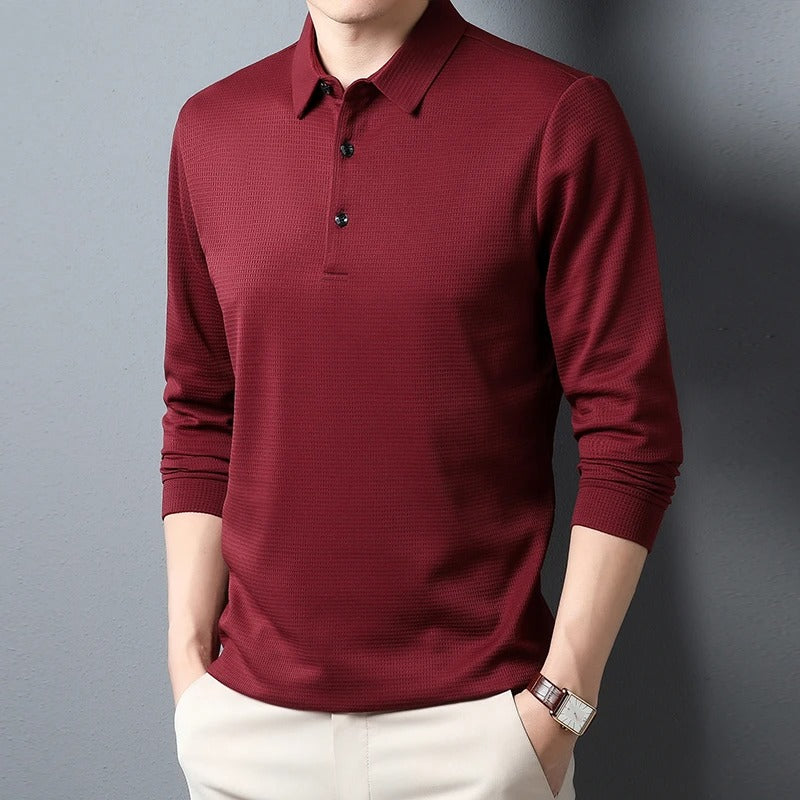 Polo à manches longues pour homme