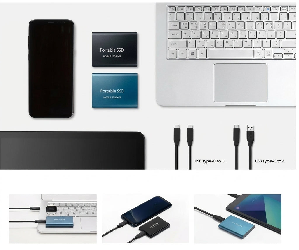 SSD externe 128 To Compact et Rapide