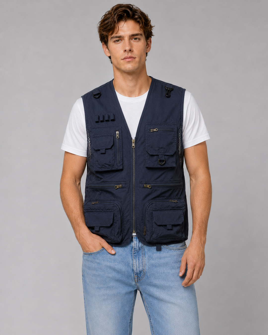 Gilet d'extérieur pour hommes fonctionnel