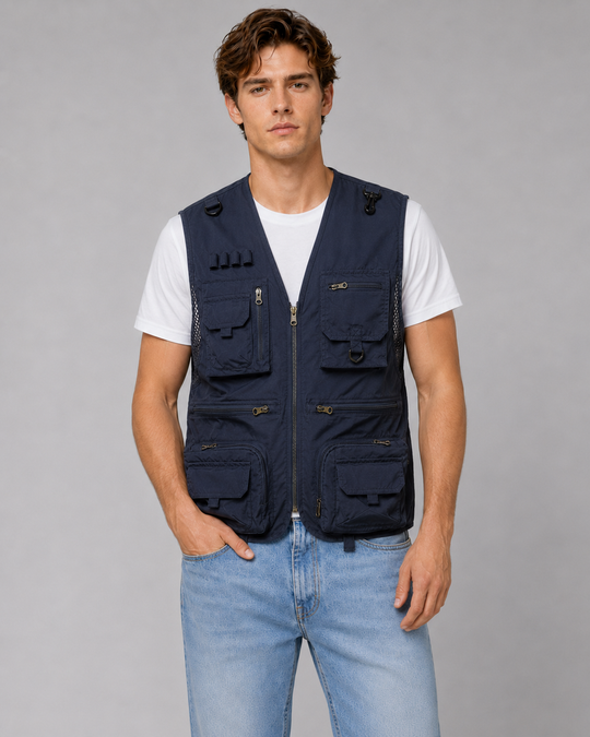 Gilet d'extérieur pour hommes fonctionnel
