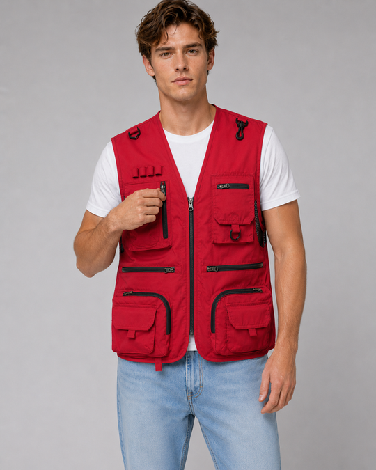 Gilet d'extérieur pour hommes fonctionnel