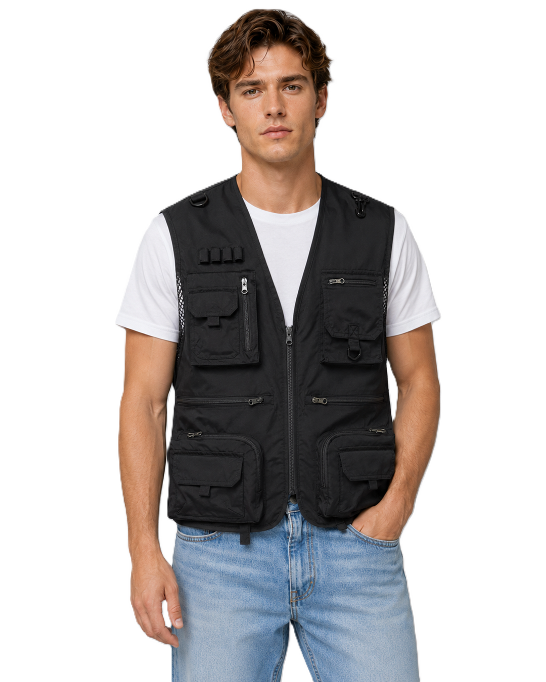 Gilet d'extérieur pour hommes fonctionnel