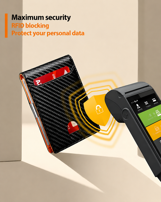 Portefeuille Homme Compact avec Protection RFID et Design Pratique