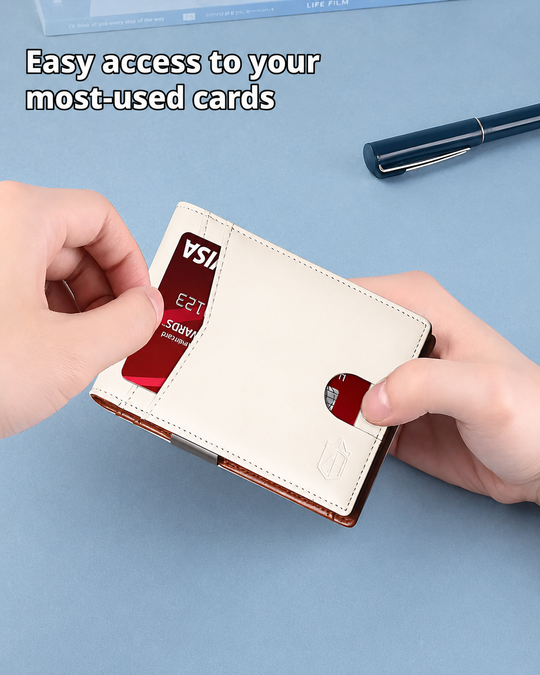 Portefeuille Homme Compact avec Protection RFID et Design Pratique