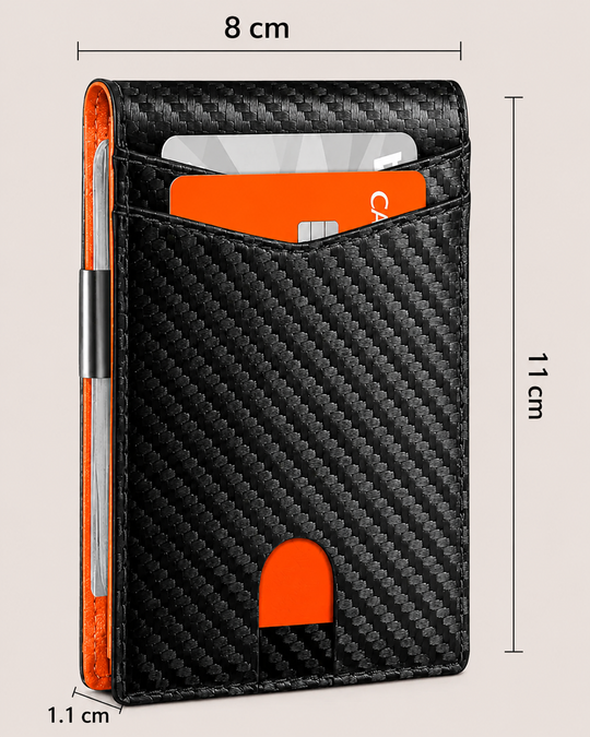 Portefeuille Homme Compact avec Protection RFID et Design Pratique