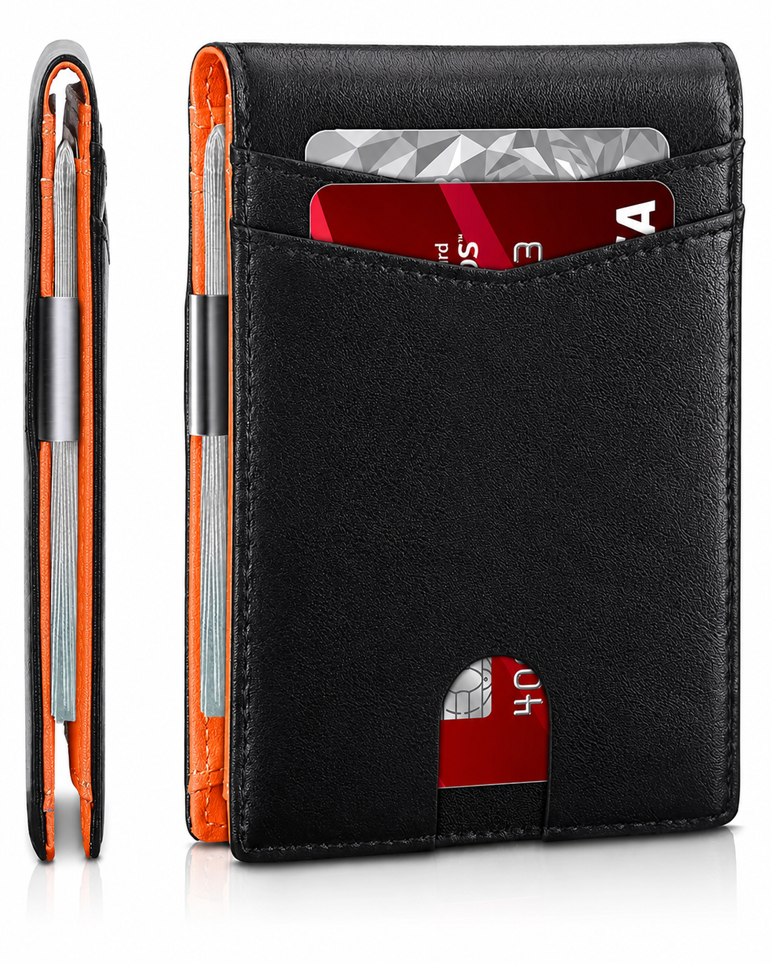Portefeuille Homme Compact avec Protection RFID et Design Pratique