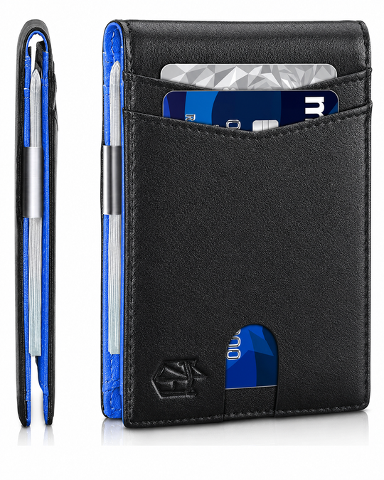 Portefeuille Homme Compact avec Protection RFID et Design Pratique