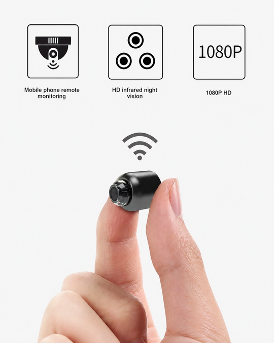 Caméra de Surveillance WiFi 1080P Discrète pour Maison et Bureau