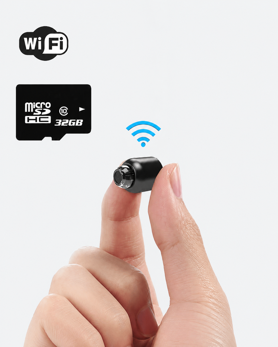 Caméra de Surveillance WiFi 1080P Discrète pour Maison et Bureau