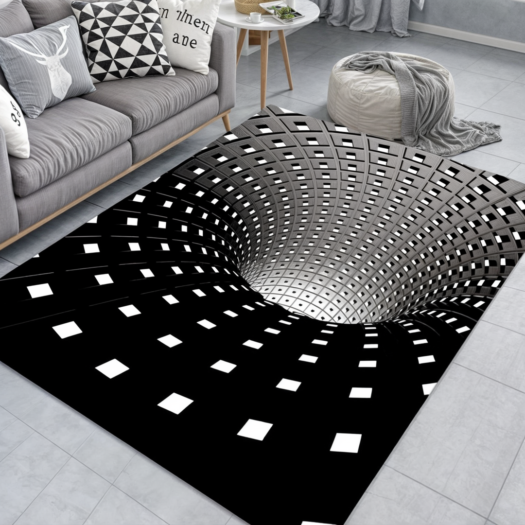 Tapis à illusion géométrique