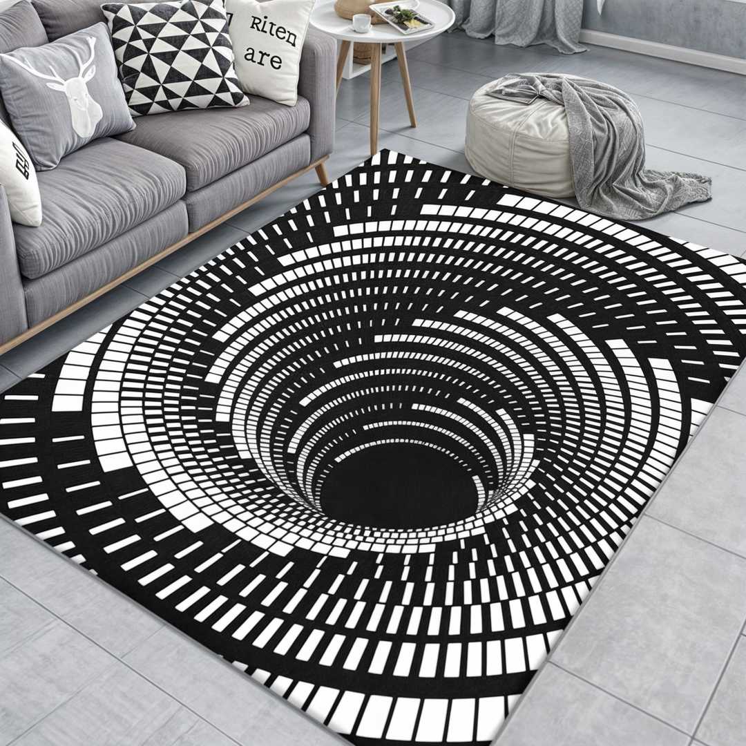 Tapis à illusion géométrique