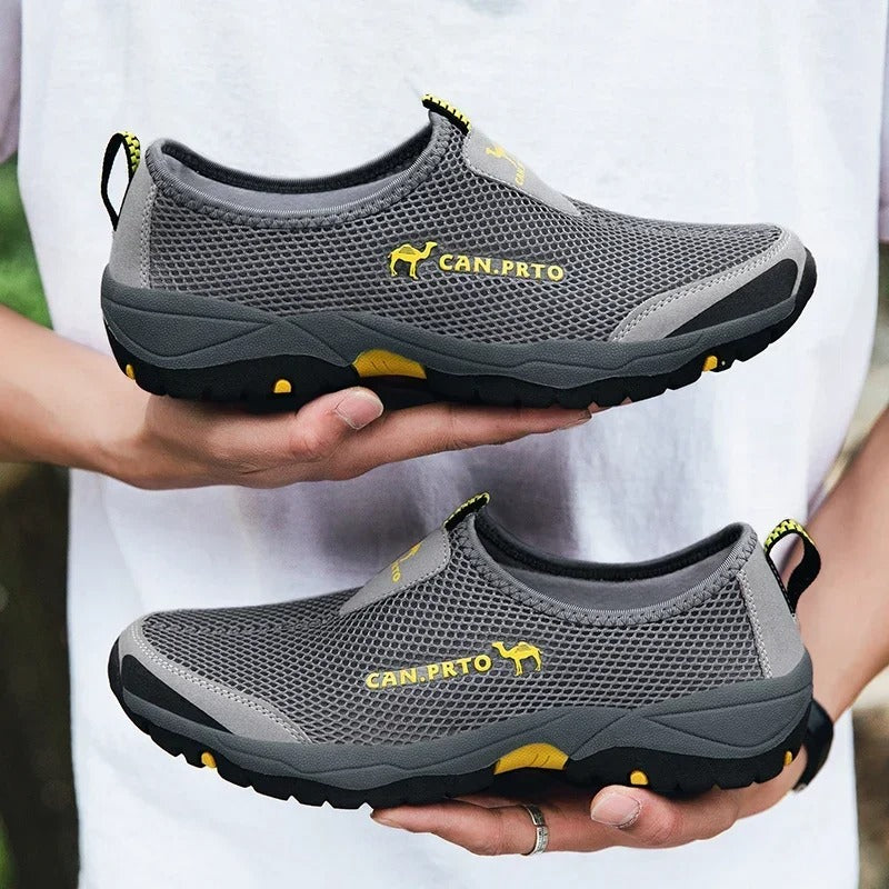 Baskets slip-on en mesh pour homme