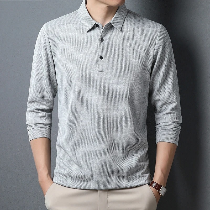 Polo à manches longues pour homme