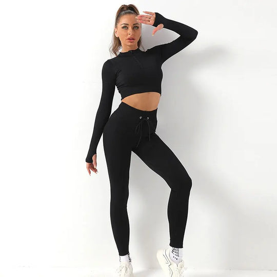 Ensemble de yoga sans coutures pour femmes