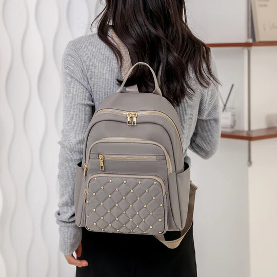 Sac à dos de voyage et d'école en nylon pour femme
