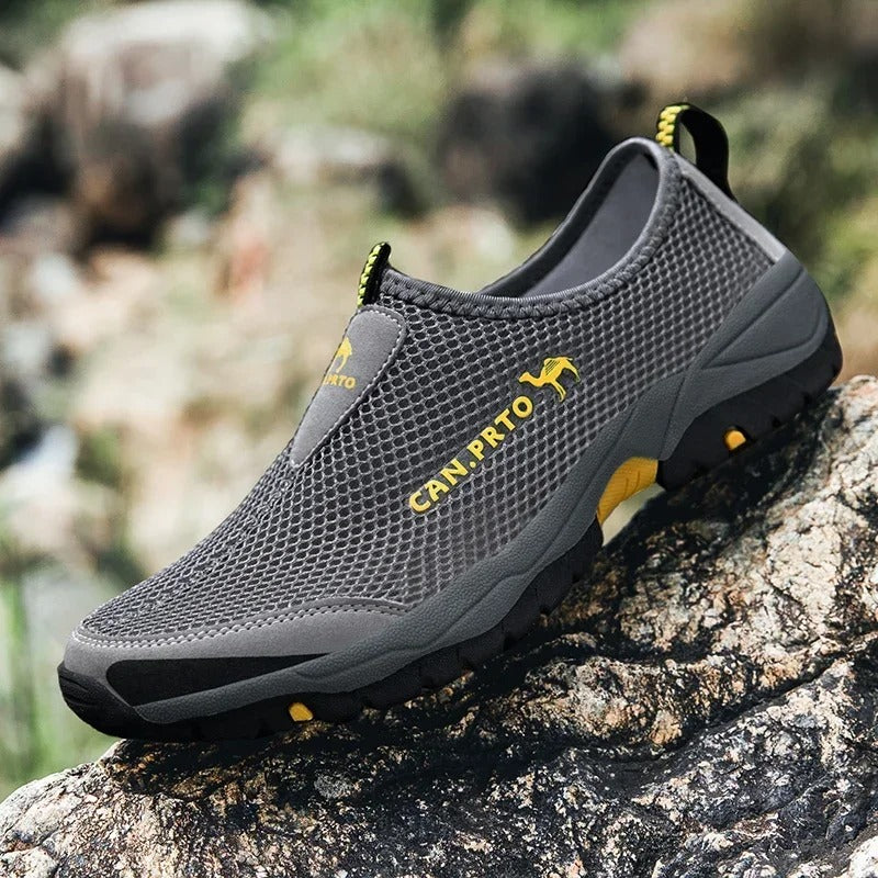 Baskets slip-on en mesh pour homme