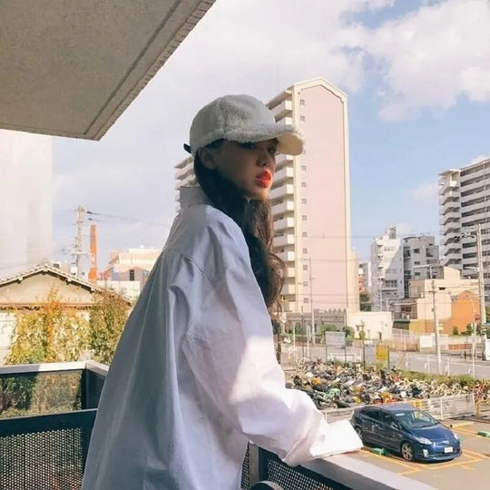 Chemise oversize à manches longues pour femme