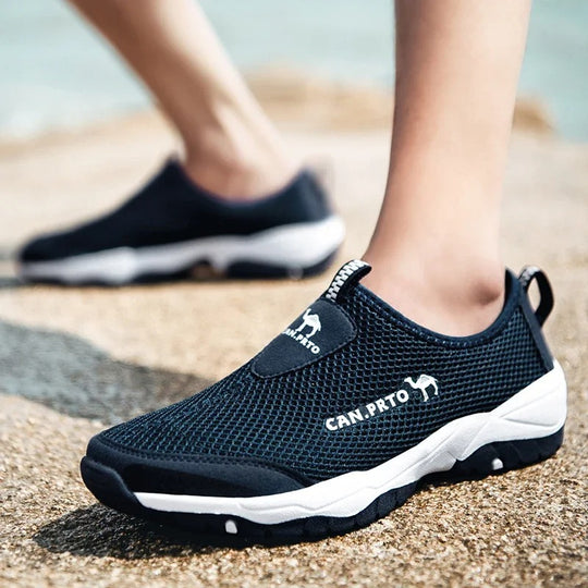 Baskets slip-on en mesh pour homme