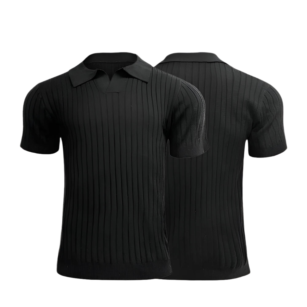 Polo en tricot rétro pour homme