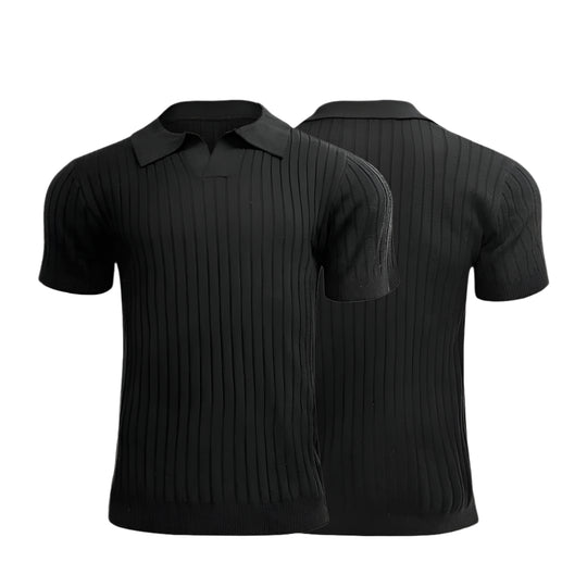 Polo en tricot rétro pour homme