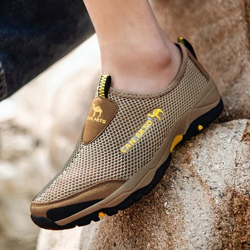 Baskets slip-on en mesh pour homme
