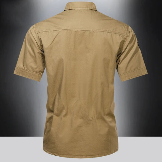 Chemise de travail en pur coton pour homme