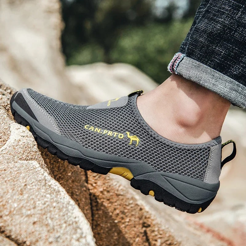 Baskets slip-on en mesh pour homme