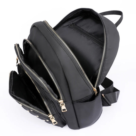 Sac à dos de voyage et d'école en nylon pour femme