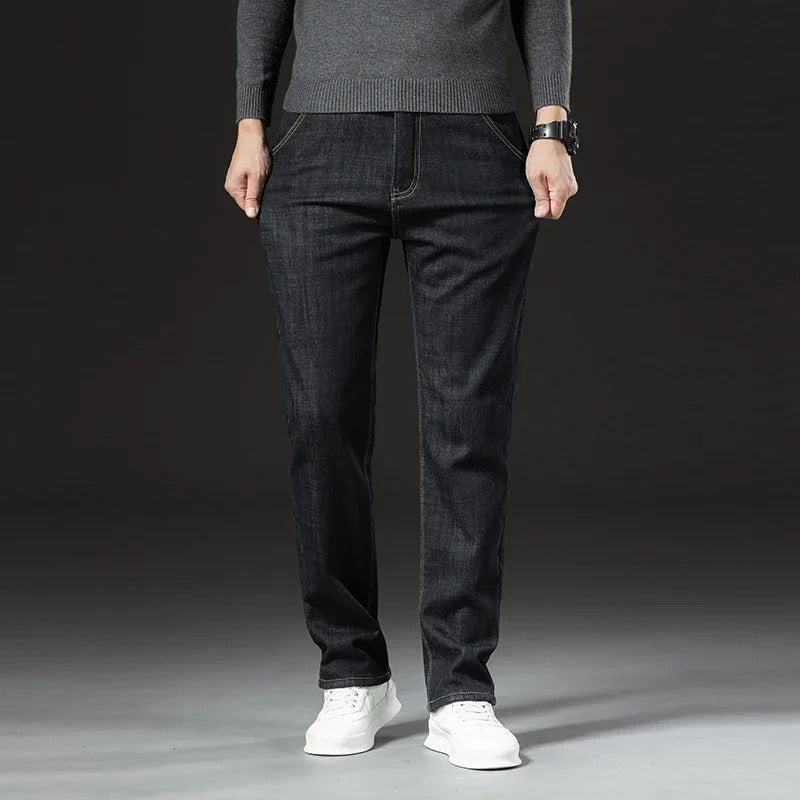 Pantalon droit en denim Lamb Fluff pour hommes