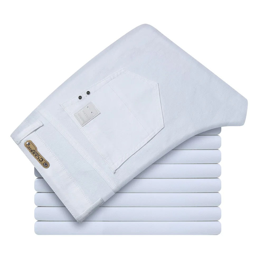 Jean slim blanc pour homme