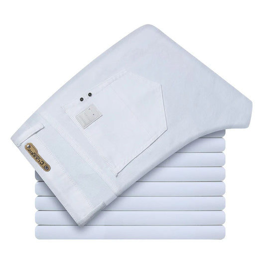 Jean slim blanc pour homme