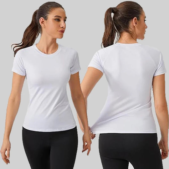 T-shirt de sport compressif pour femmes