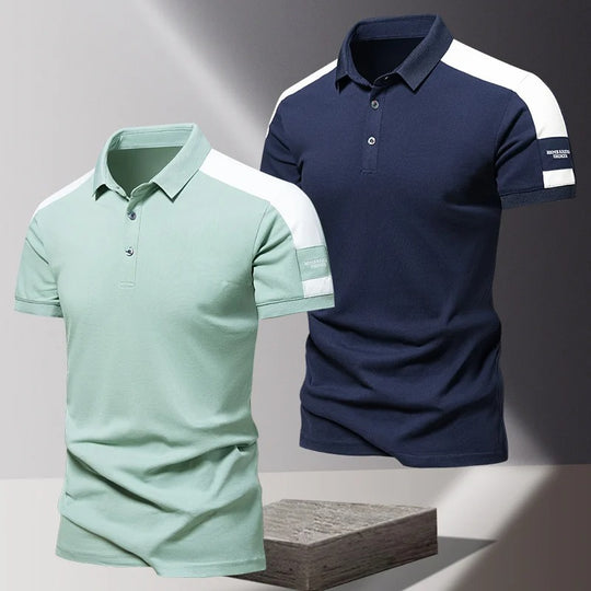 Polo décontracté à manches courtes pour homme