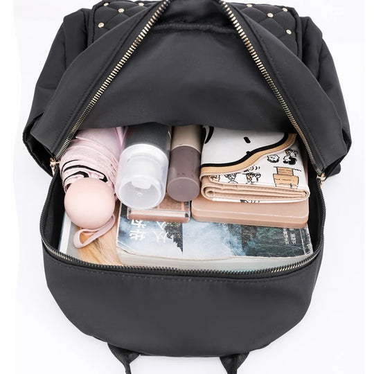 Sac à dos de voyage et d'école en nylon pour femme