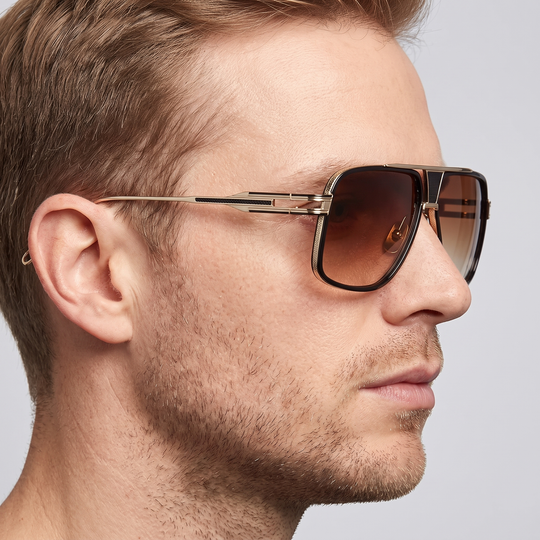 Lunettes de Soleil Aviateur Homme Style Classique avec Protection UV