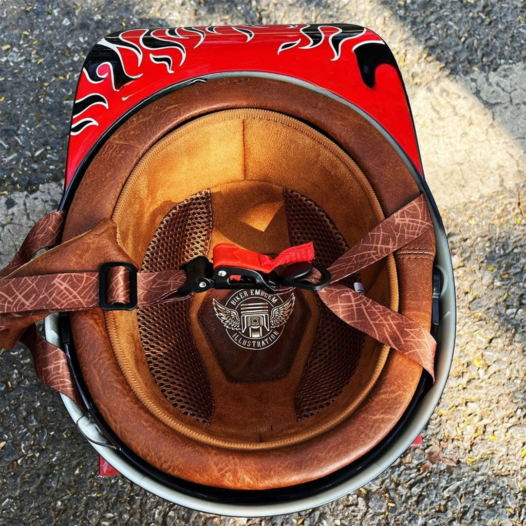 Casque de moto style casquette de baseball homologué ECE et DOT